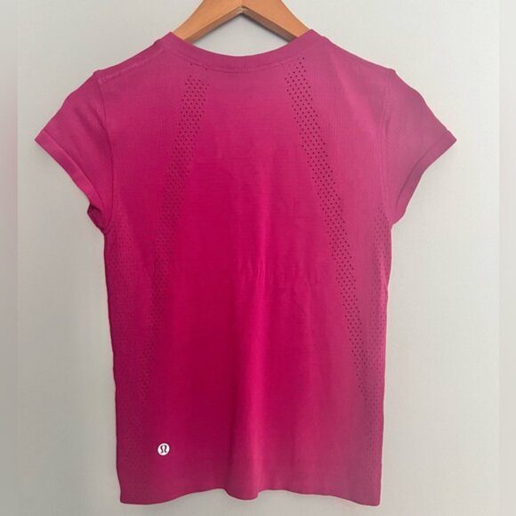 Lululemon Short Sleeve Shirt Regal Plum Size 2 - Picture 2 of 5